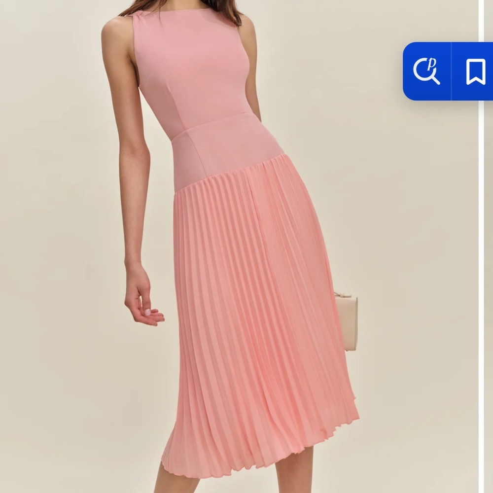 Reformation Andi Dress Pink - Size 2